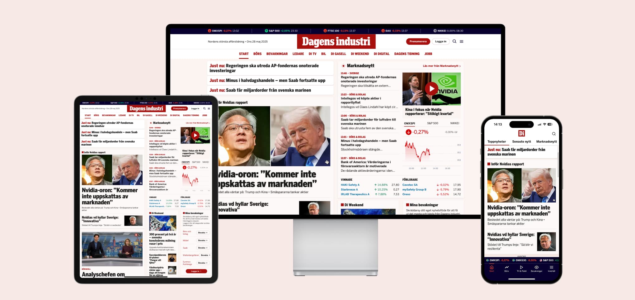 Dagens Industri screenshot 1