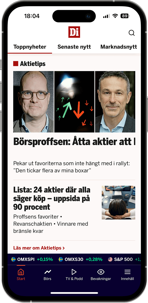 Dagens Industri screenshot 2